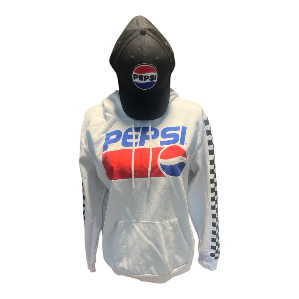 Vintage Pepsi Hoodie and new hat